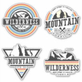 Mountain Wilderness Badge Sticker (Voorkant)