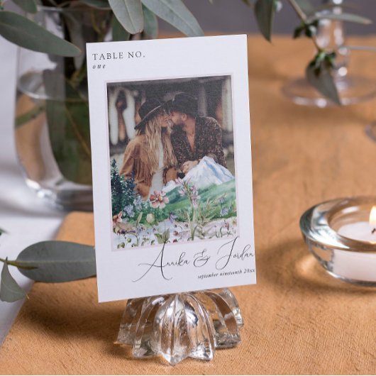 Mountain Wildflower | Fototabel nummer Kaart