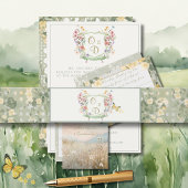 Mountain Wildflower Garden Invitation Belly Band Uitnodigingen Wikkel