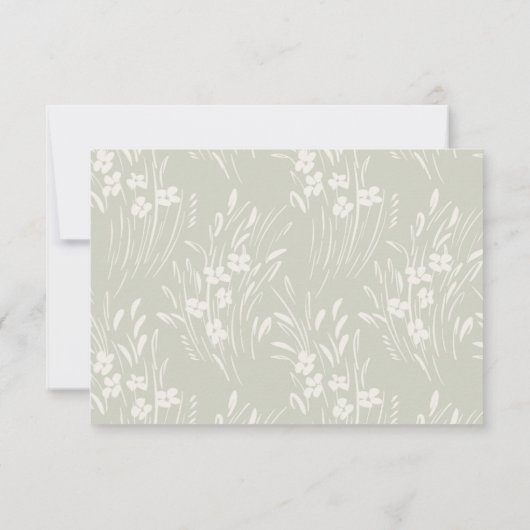Mountain Wildflower Garden Wedding RSVP Card (Achterkant)