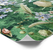 Mountain Wildflower | Weddentafelzitplaatsen Poster (Hoek)