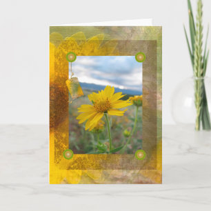 Mountain Wildflower Wenskaart Kaart