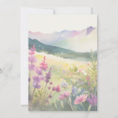 Mountain Wildflowers Wedding Invitation (Dos)