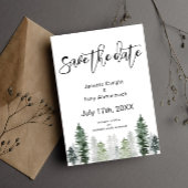 Mountain Winter Enregistrer la date Invitation