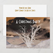 MOUNTAIN WINTER-INVITATIE FEESTDAGENKAART (Voorkant / Achterkant)