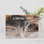 MOUNTAIN WINTER-INVITATIE FEESTDAGENKAART (Staand voorkant)