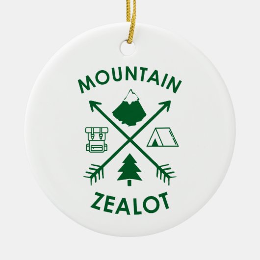 Mountain Zealot Keramisch Ornament (Voorkant)