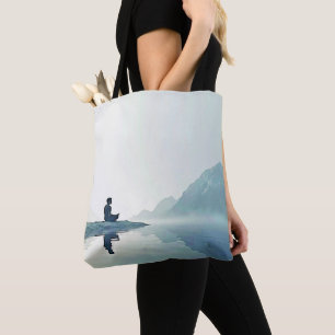 Mountain Zen Vreedzame Meditatie Ontwerp Draagtas