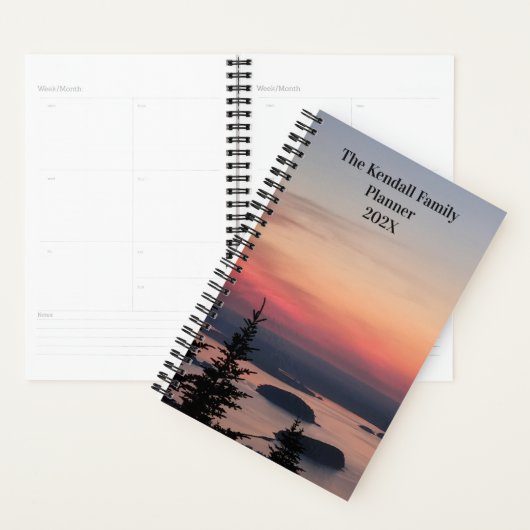 Mountain Zonsopgang Planner (Display)