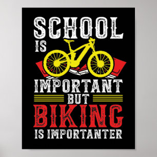 mountainbiekfietsenschool is belangrijk poster
