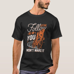 mountainbike afdaling fietsen MTB fietsen T-shirt