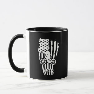 Mountainbike Amerikaanse Vlag Mtb Patriottisch Mok