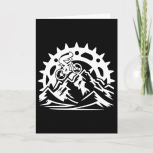 Mountainbike-apparatuur Retro Vintage-fiets Fiets Kaart