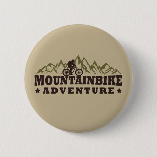 Mountainbike avontuur ronde button 5,7 cm (Voorkant)