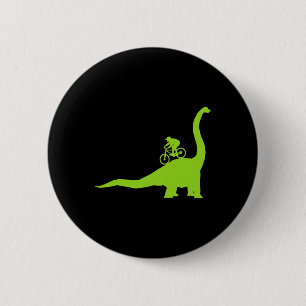 Mountainbike Dinosaur MTB Wielrenner Fietser Ronde Button 5,7 Cm