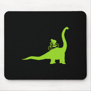 Mountainbike dinosaurus Mtb fietser wielrenner Muismat