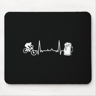 Mountainbike Downhill - Hartslag Ekg Fiets Fietssp Muismat