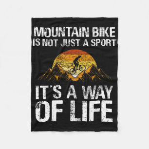 Mountainbike downhill - mountainbiken MTB Fleece Deken