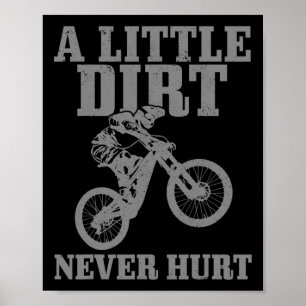 Mountainbike Een Beetje Vuil Doet Nooit Slecht Ach Poster