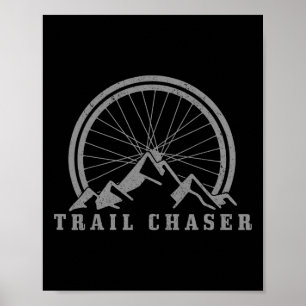 Mountainbike Enkelspoor MTB-fietsen Wielrennen Fie Poster