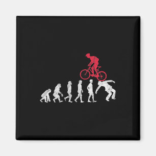 Mountainbike Evolutie Crash Grappige Mtb Fiets Ri Magneet