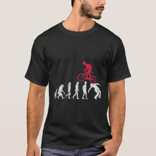 Mountainbike Evolutie Crash Grappige Mtb Fiets Ri T-shirt