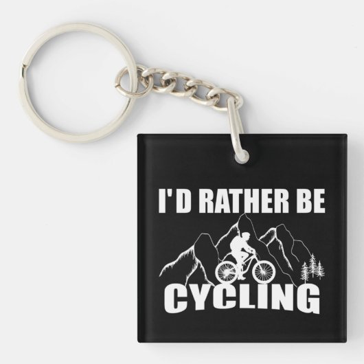 Mountainbike Humor - Grappige Fiets Sleutelhanger (voorkant)