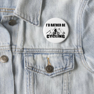 Mountainbike Humor - Grappige Fietsen Ronde Button 5,7 Cm