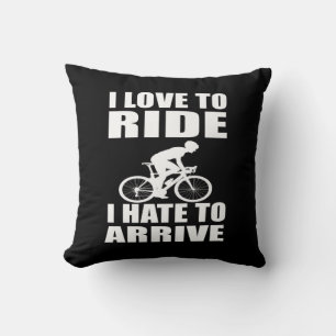 Mountainbike Humor - Wieler citaat - Grappige fiet Kussen