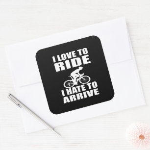 Mountainbike Humor - Wielerquote - Grappige Fiets Vierkante Sticker