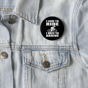 Mountainbike Humor - Wielren Quote - Grappige Fiet Ronde Button 5,7 Cm