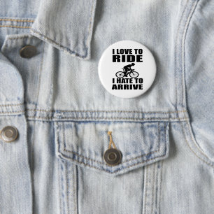 Mountainbike Humor - Wielren Quote - Grappige Fiet Ronde Button 5,7 Cm
