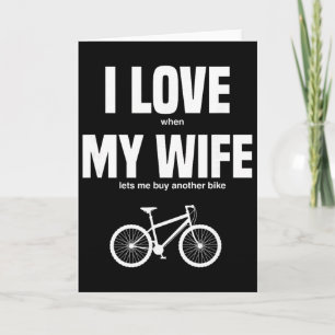 Mountainbike Ik hou ervan als mijn vrouw me nog ee Kaart