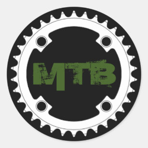 Mountainbike ketting ronde sticker