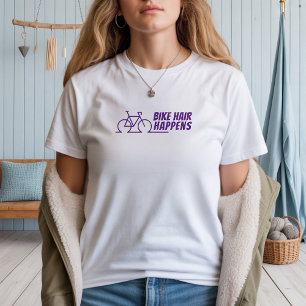 Mountainbike meisje ironie paars Tri-Blend shirt