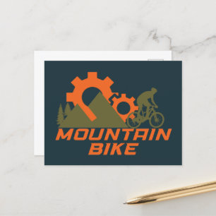 Mountainbike mountainbike feestdagenkaart