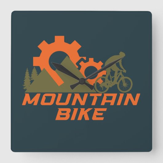Mountainbike mountainbike vierkante klok (Voorkant)