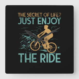 Mountainbike Mountainbiker Vierkante Klok