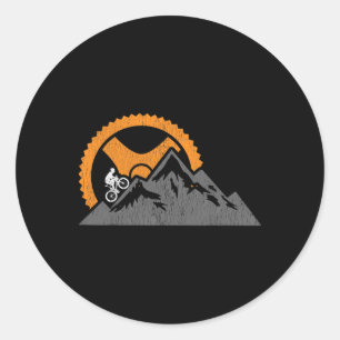 Mountainbike MTB downhill fietsen Ronde Sticker