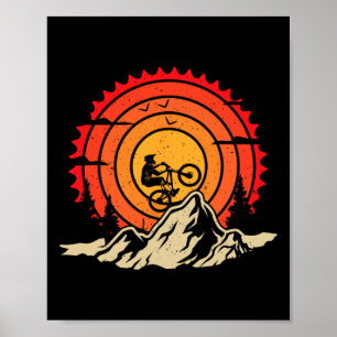 Mountainbike Mtb Fietsen Downhill Fietsondergang Z Poster