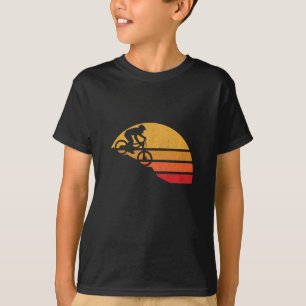 mountainbike mtb - fietsenrijder in berghellingen t-shirt