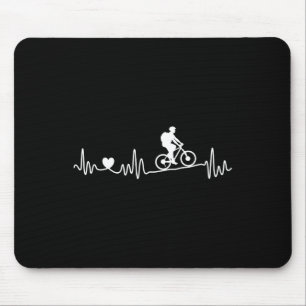 Mountainbike Mtb Hartslag Ik Hou Van Mountainbiken Muismat