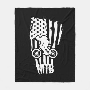 Mountainbike MTB-rijder Fleece Deken