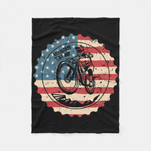 Mountainbike Mtb VS Amerikaanse Vlag Downhill Fiet Fleece Deken