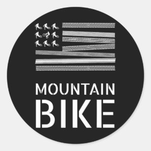 Mountainbike Offroad Fietsen Groot Fietser Cadeau Ronde Sticker