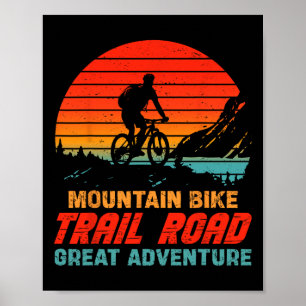 Mountainbike Trail Weg Grote Avontuur Fietsen Lief Poster