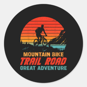 Mountainbike Trail Weg Grote Avontuur Fietsen Ronde Sticker