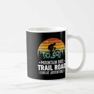 Mountainbike, Trailroute, Geweldig Avontuur, Fiets Koffiemok