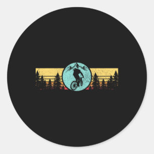 Mountainbike Vintage Retro Mtb Fietsen Wielrennen Ronde Sticker
