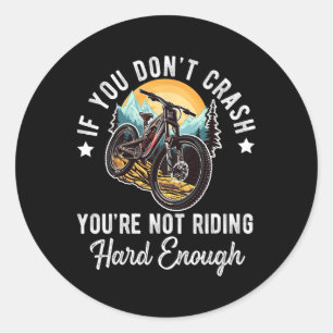 Mountainbike voor mannen jongens vrouwen Funny Mtb Ronde Sticker